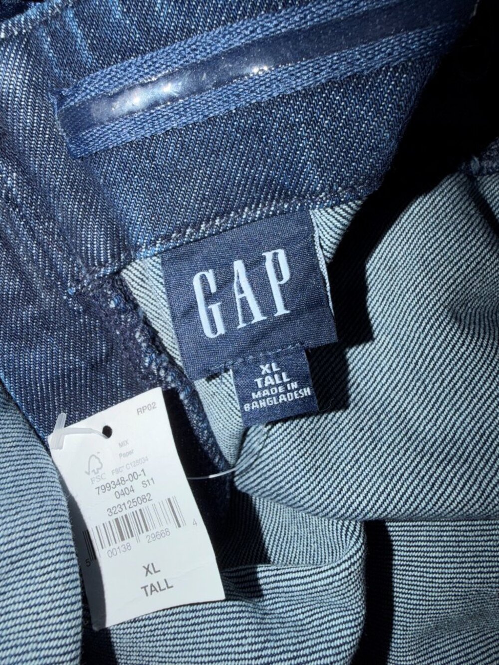 GAP Denim Midi Dress, Medium Denim, XLT, NwT - Picture 5 of 5